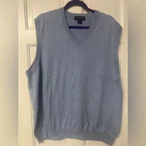 Brooks Brothers Supima cotton men’s sweater vest XXL light blue EUC